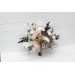 Wedding Bouquets in Beige, White & Blush Pink | Small Faux Bridal & Bridesmaid Bouquets