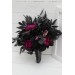 Deep Purple, Black, and Magenta Wedding Bouquets – Gothic Bridal Designs