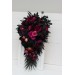 Deep Purple, Black, and Magenta Wedding Bouquets – Gothic Bridal Designs