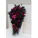 Deep Purple, Black, and Magenta Wedding Bouquets – Gothic Bridal Designs