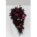 Deep Purple, Black, and Magenta Wedding Bouquets – Gothic Bridal Designs