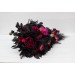 Deep Purple, Black, and Magenta Wedding Bouquets – Gothic Bridal Designs