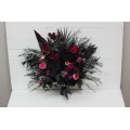 Deep Purple, Black, and Magenta Wedding Bouquets – Gothic Bridal Designs