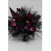Deep Purple, Black, and Magenta Wedding Bouquets – Gothic Bridal Designs