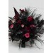 Deep Purple, Black, and Magenta Wedding Bouquets – Gothic Bridal Designs