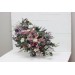 Wedding bouquets in mauve purple cream colors. Bridal bouquet. Faux bouquet. Bridesmaid bouquet. 5114
