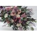 Wedding bouquets in mauve purple cream colors. Bridal bouquet. Faux bouquet. Bridesmaid bouquet. 5114
