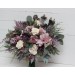 Wedding bouquets in mauve purple cream colors. Bridal bouquet. Faux bouquet. Bridesmaid bouquet. 5114