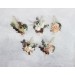  Wedding boutonnieres and wrist corsage  in beige white blush pink color scheme. Flower accessories. 5113