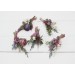  Wedding boutonnieres and wrist corsage  in mauve purple cream color scheme. Flower accessories. 5114