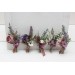  Wedding boutonnieres and wrist corsage  in mauve purple cream color scheme. Flower accessories. 5114