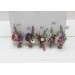  Wedding boutonnieres and wrist corsage  in mauve purple cream color scheme. Flower accessories. 5114