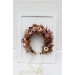 Cinnamon terracotta beige flower crown. Hair wreath. Flower girl crown. Wedding flowers. 5118