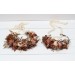 Cinnamon terracotta beige flower crown. Hair wreath. Flower girl crown. Wedding flowers. 5118