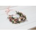 Dusty rose cream blush pink flower crown. Hair wreath. Flower girl crown. Wedding flowers. 5122