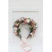 Dusty rose cream blush pink flower crown. Hair wreath. Flower girl crown. Wedding flowers. 5122