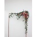  Flower arch arrangement in orange pink magenta colors.  Arbor flowers. Floral archway. Faux flowers for wedding arch. 5127