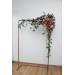  Flower arch arrangement in orange pink magenta colors.  Arbor flowers. Floral archway. Faux flowers for wedding arch. 5127