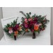 Jewel-Tone Wedding Bouquets in Emerald Green, Orange, Pink & Magenta | Faux Bridal & Bridesmaid Bouquets