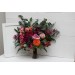 Jewel-Tone Wedding Bouquets in Emerald Green, Orange, Pink & Magenta | Faux Bridal & Bridesmaid Bouquets