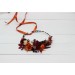 Rust burgundy white flower crown. Hair wreath. Flower girl crown. Wedding flowers. 5124
