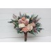 Wedding Bouquets in Dusty Rose, Cream & Blush Pink | Faux Bridal & Bridesmaid Bouquets