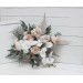 Wedding bouquets in white beige colors. Bridal bouquet. Faux bouquet. Bridesmaid bouquet. 5119-0023
