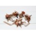  Wedding boutonnieres and wrist corsage  in cinnamon terracotta beige color scheme. Flower accessories. 5118