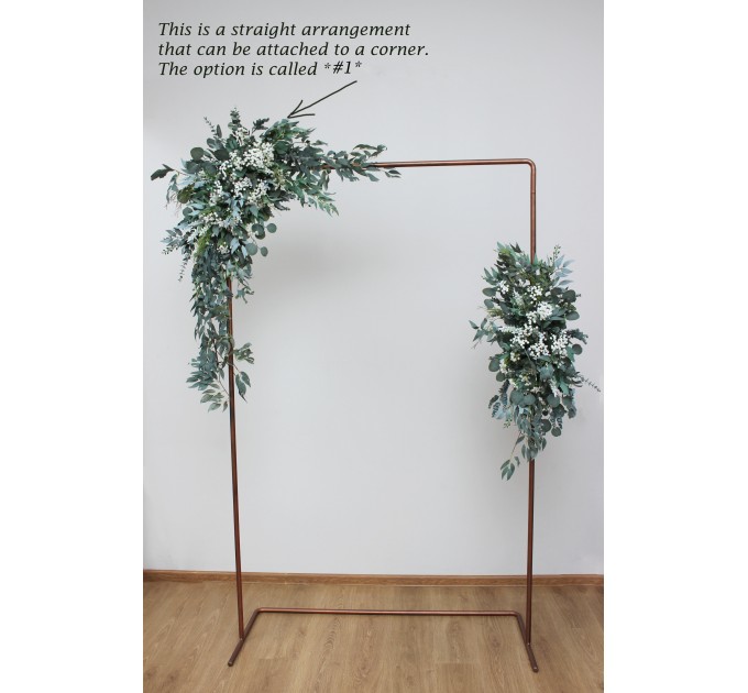 Baby's Breath & Greenery Wedding Arch Arrangement | Faux Floral Archway for Wedding