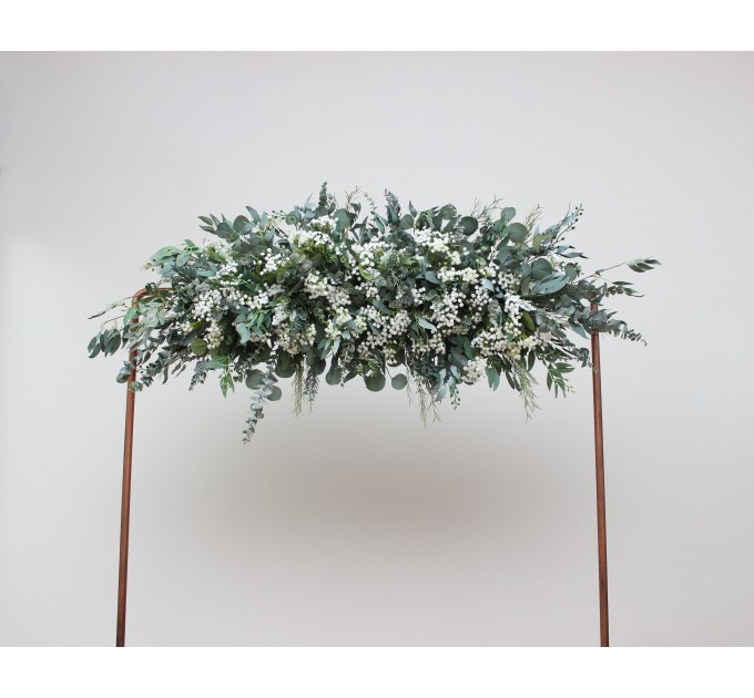 Baby's Breath & Greenery Wedding Arch Arrangement | Faux Floral Archway for Wedding