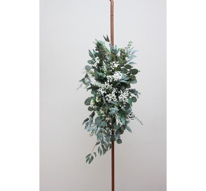 Baby's Breath & Greenery Wedding Arch Arrangement | Faux Floral Archway for Wedding