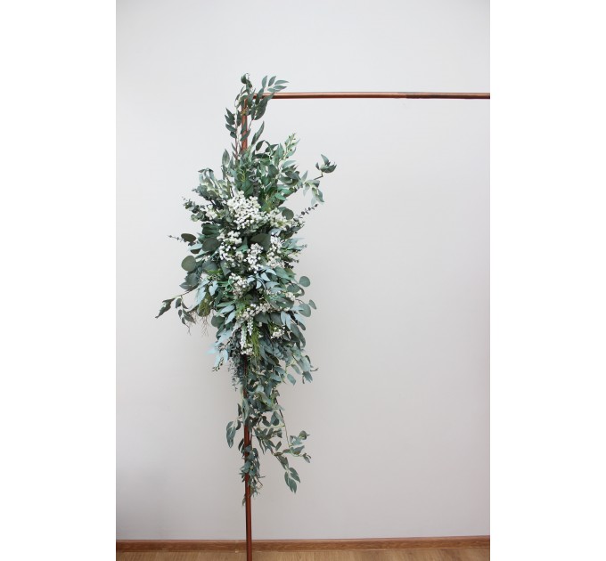Baby's Breath & Greenery Wedding Arch Arrangement | Faux Floral Archway for Wedding