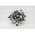 Baby's Breath & Greenery Bridesmaid Bouquet | Faux Bridal & Wedding Flowers