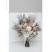 Boho Bridal Bouquet with Pampas Grass | Blush Pink, Beige & Cream Faux Wedding Flowers