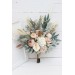 Boho Bridal Bouquet with Pampas Grass | Blush Pink, Beige & Cream Faux Wedding Flowers
