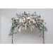  Flower arch arrangement in blush pink beige cream colors.  Arbor flowers. Floral archway. Faux flowers for wedding arch. Boho arch. 5132