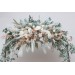  Flower arch arrangement in blush pink beige cream colors.  Arbor flowers. Floral archway. Faux flowers for wedding arch. Boho arch. 5132