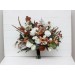 Wedding bouquets in white rust terracotta colors. Bridal bouquet. Faux bouquet. Bridesmaid bouquet. 5129