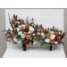 Wedding bouquets in white rust terracotta colors. Bridal bouquet. Faux bouquet. Bridesmaid bouquet. 5129