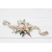  Wedding boutonnieres and wrist corsage  in blush pink beige cream color scheme. Flower accessories. 5132