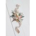  Wedding boutonnieres and wrist corsage  in blush pink beige cream color scheme. Flower accessories. 5132