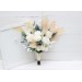 Boho bouquet. Pampas grass bouquet. Ivory cream flowers. Bridal bouquet. Faux bouquet. Fall wedding. Boho wedding. Silk flowers. 5135