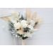 Boho bouquet. Pampas grass bouquet. Ivory cream flowers. Bridal bouquet. Faux bouquet. Fall wedding. Boho wedding. Silk flowers. 5135