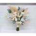 Boho Pampas Grass Bridal Bouquet | Ivory & Cream Faux Wedding Flowers
