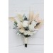 Boho Pampas Grass Bridal Bouquet | Ivory & Cream Faux Wedding Flowers