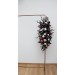  Flower arch arrangement in dark teal burgundy black cream colors.  Arbor flowers. Floral archway. Faux flowers for wedding arch. 5136