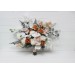 Orchid Boho Bridal Bouquet with Beige, White & Rust Flowers | Faux Fall Wedding Bouquets