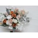 Orchid Boho Bridal Bouquet with Beige, White & Rust Flowers | Faux Fall Wedding Bouquets