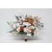 Orchid Boho Bridal Bouquet with Beige, White & Rust Flowers | Faux Fall Wedding Bouquets