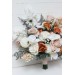Orchid Boho Bridal Bouquet with Beige, White & Rust Flowers | Faux Fall Wedding Bouquets